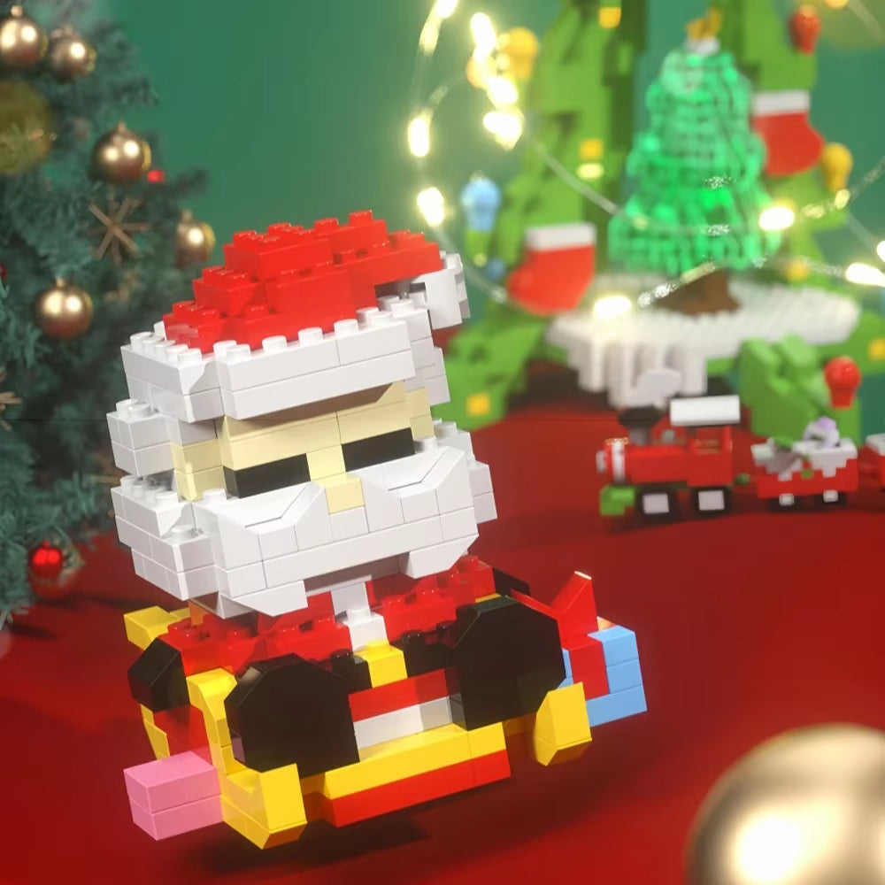 Christmas Micro Mini Building Blocks Toys - Santa Claus, Christmas Tree, Reindeer, Snowman Elements - Perfect Gifts