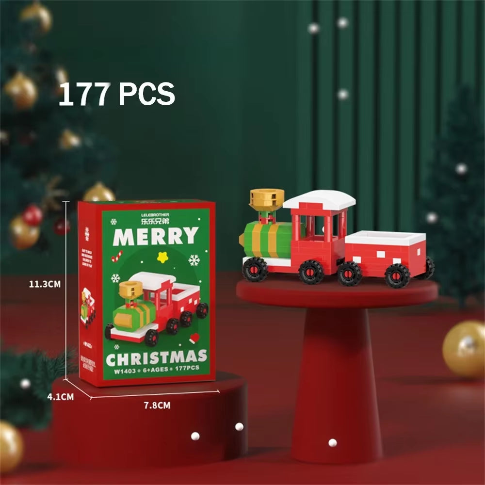 Christmas Micro Mini Building Blocks Toys - Santa Claus, Christmas Tree, Reindeer, Snowman Elements - Perfect Gifts