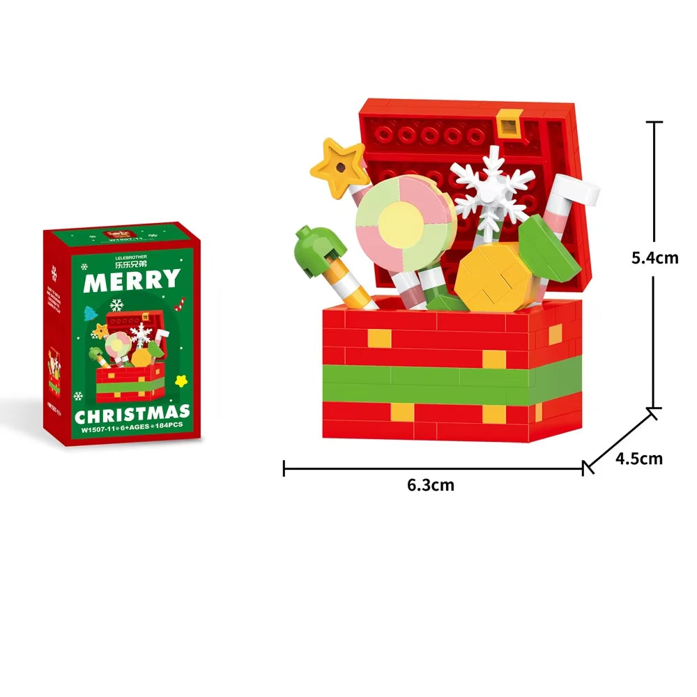 Christmas Micro Mini Building Blocks Toys - Santa Claus, Christmas Tree, Reindeer, Snowman Elements - Perfect Gifts