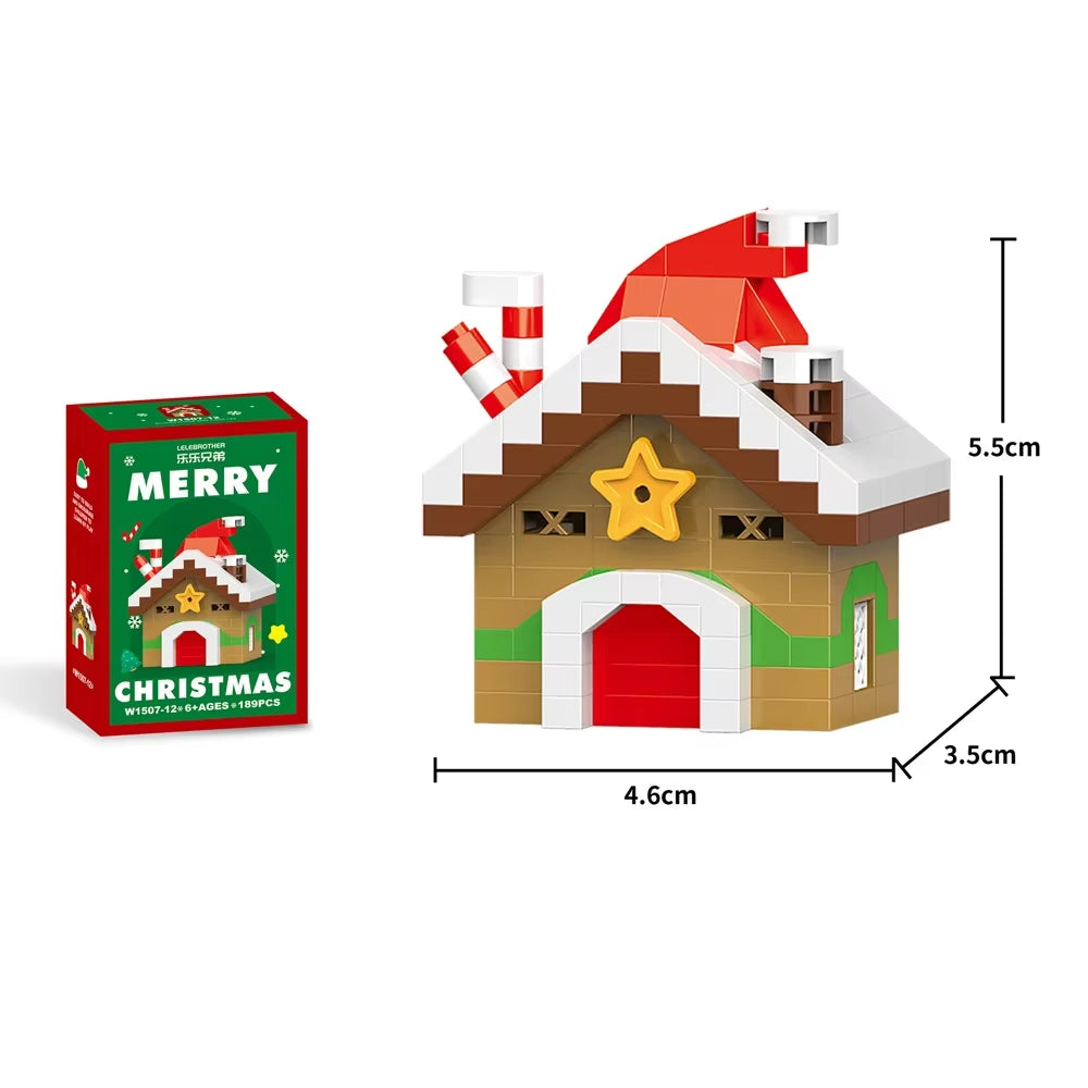 Christmas Micro Mini Building Blocks Toys - Santa Claus, Christmas Tree, Reindeer, Snowman Elements - Perfect Gifts