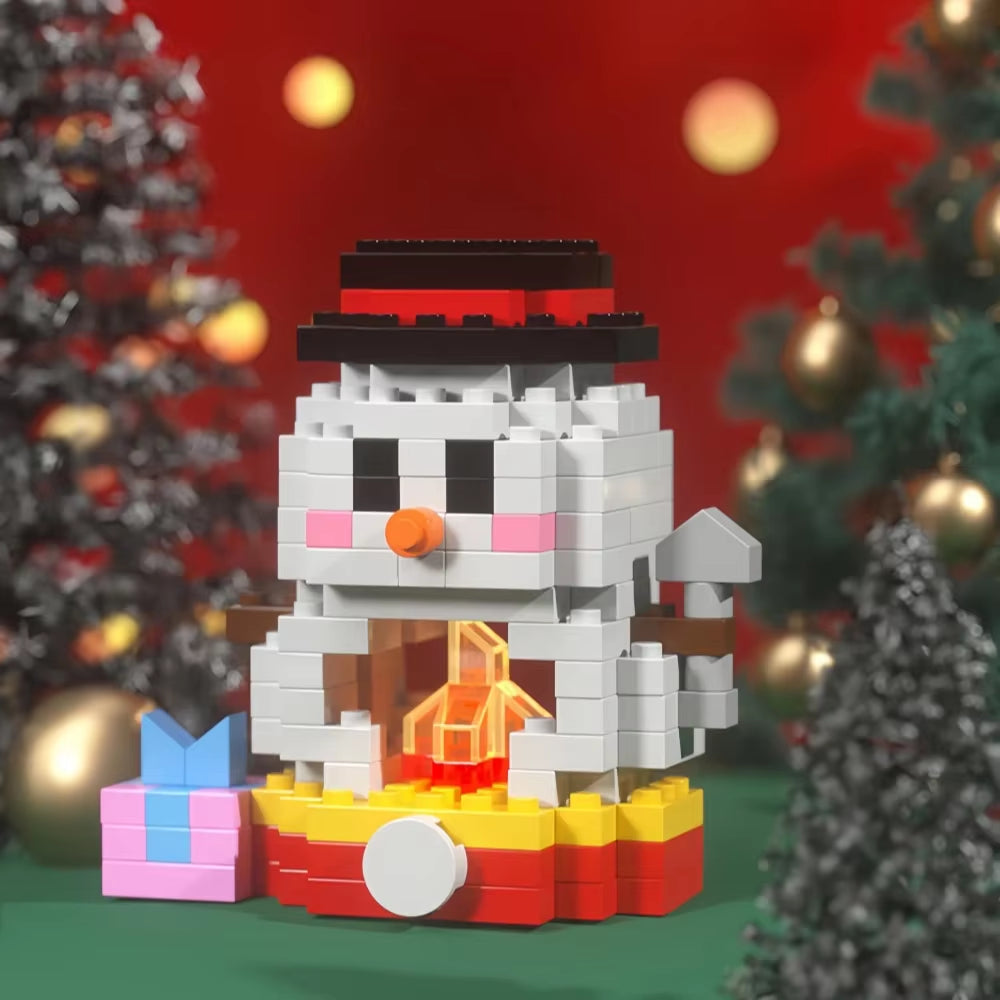 Christmas Micro Mini Building Blocks Toys - Santa Claus, Christmas Tree, Reindeer, Snowman Elements - Perfect Gifts