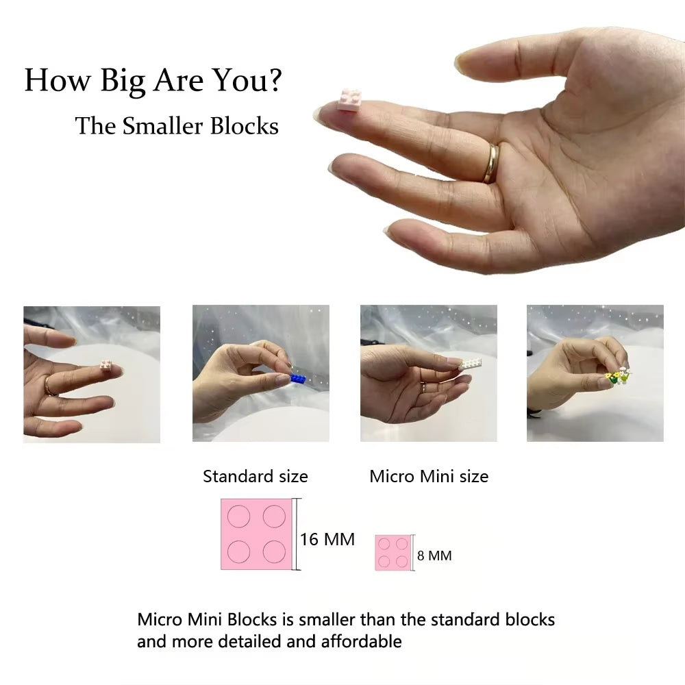 Christmas Micro Mini Building Blocks Toys - Santa Claus, Christmas Tree, Reindeer, Snowman Elements - Perfect Gifts